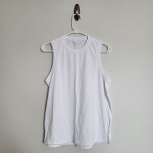 Fabletics 100% Cotton Tank, Classic White